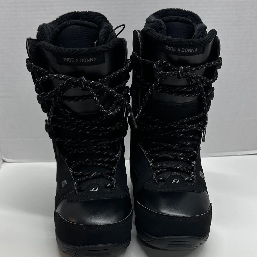 Ride Donna Snowboarding Boots Winter Boot Lace Up Solid Black Women's Size 7